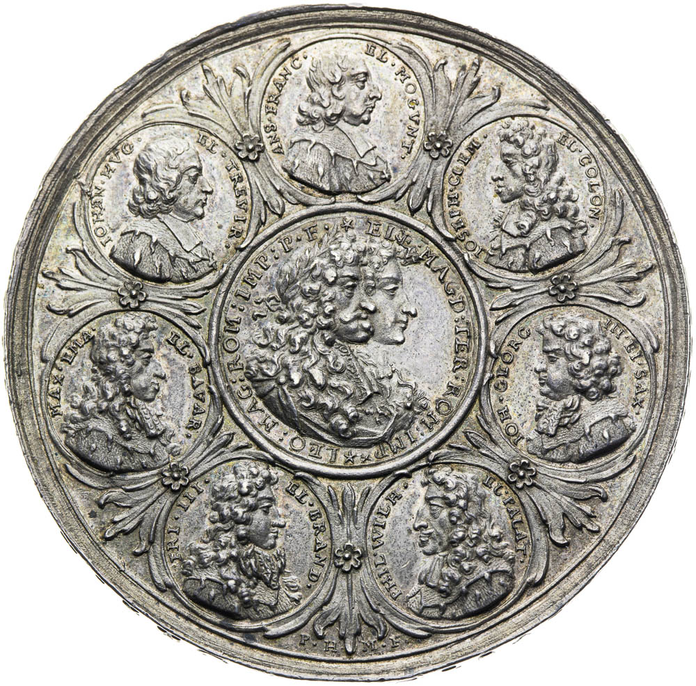 Stříbrná medaile (1690) - avers