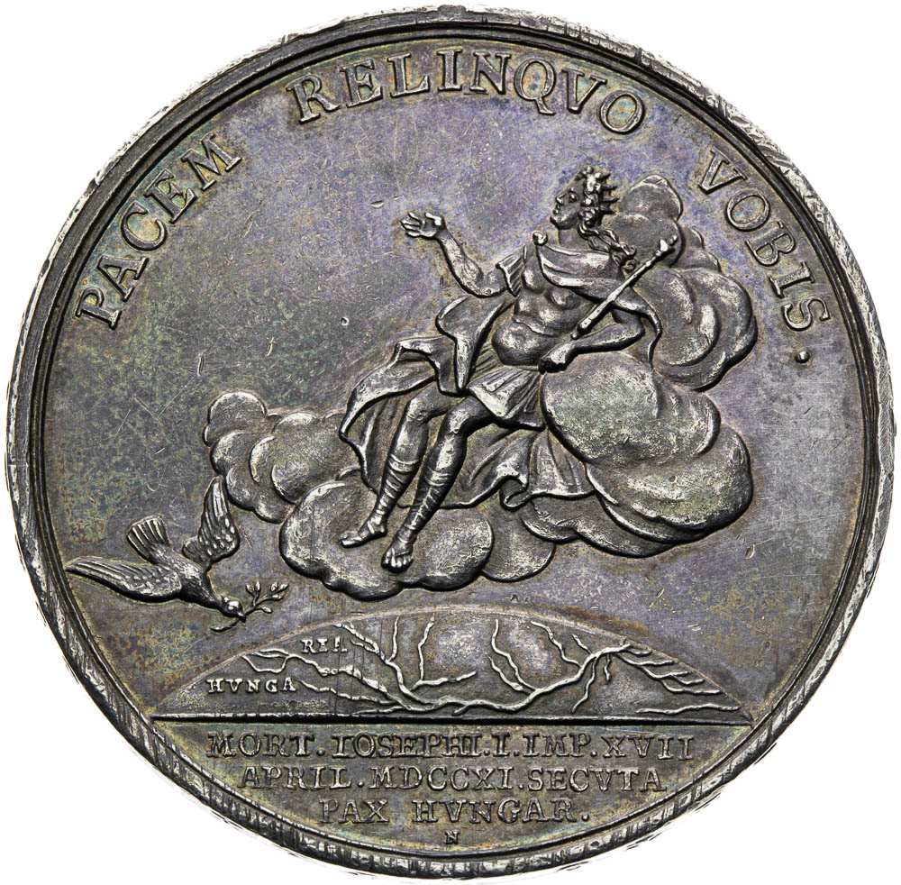 Stříbrná medaile 1711 - revers