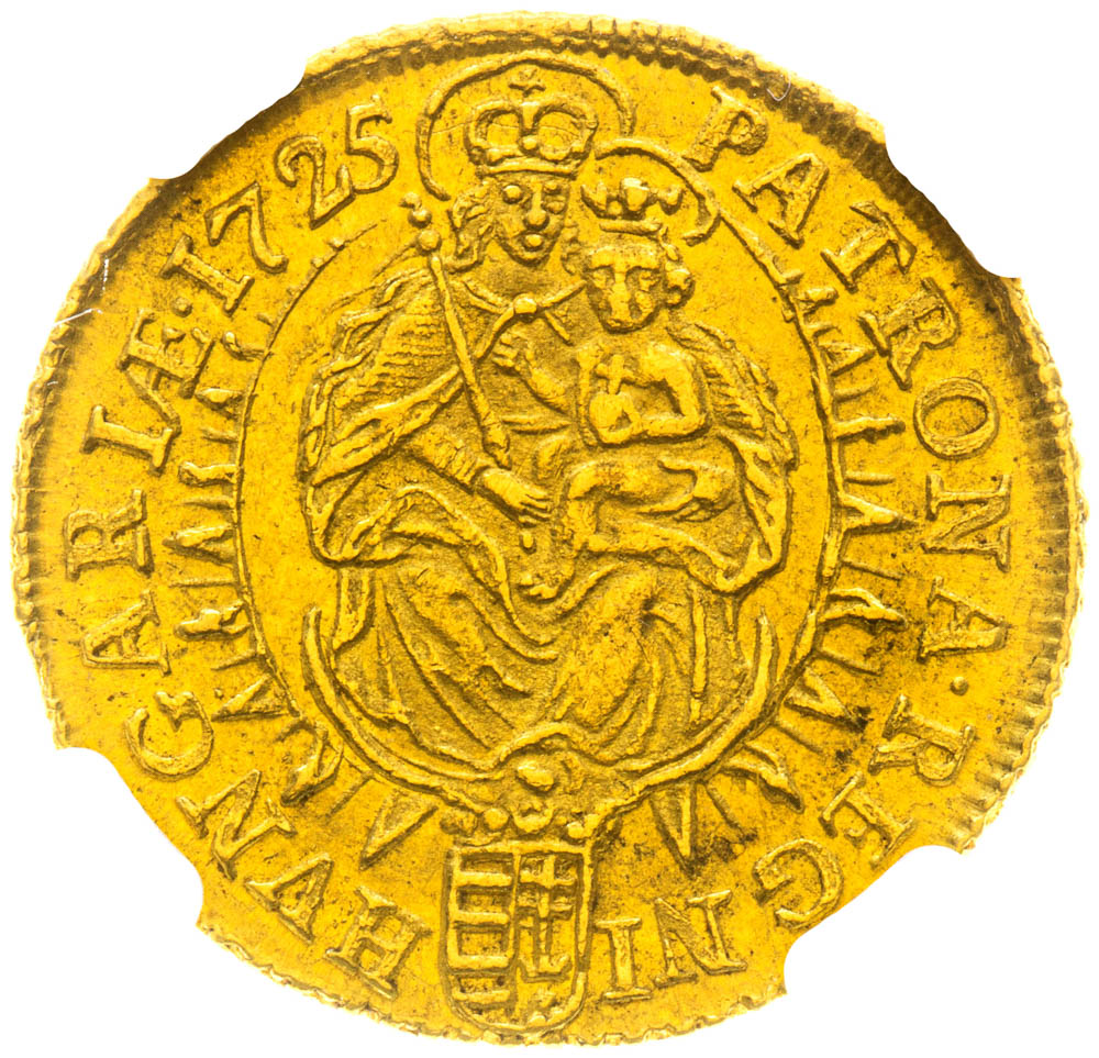 Dukát 1725 - revers