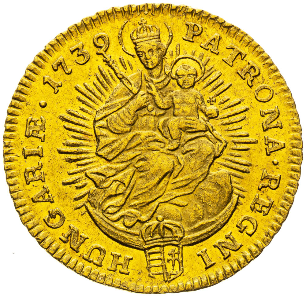 Dukát 1739 - revers