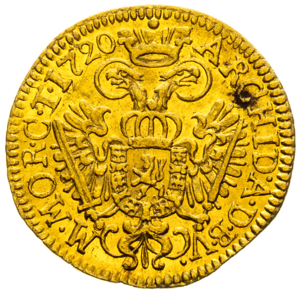 1/4 Dukát 1720 - revers