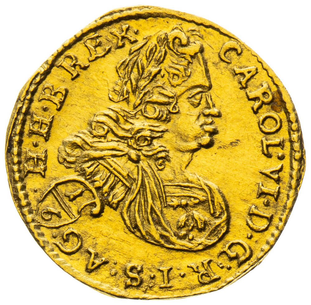 1/6 Dukát 1728 - avers