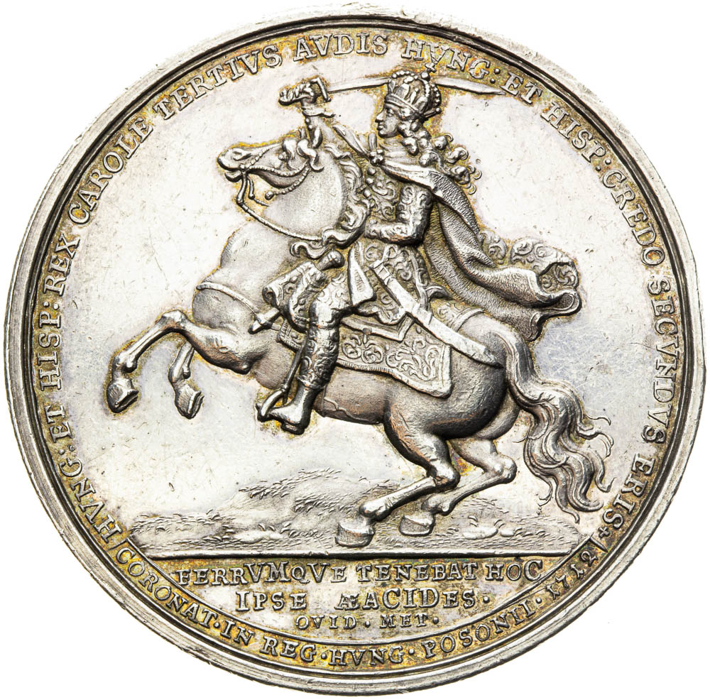 Stříbrná medaile 1712 - avers