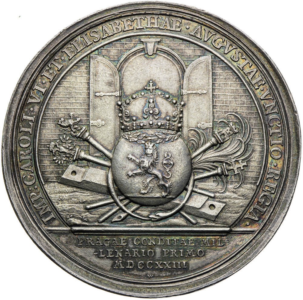 Stříbrná medaile 1723 - revers