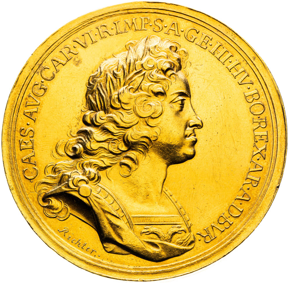 Stříbrná medaile (1708) - revers