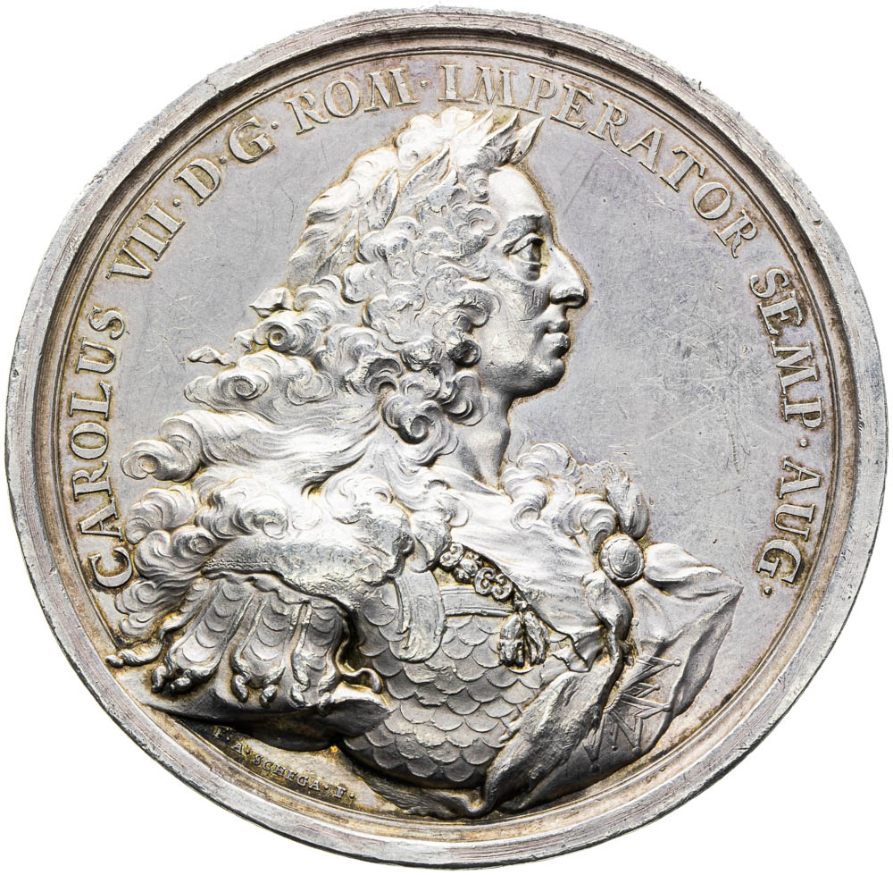 Stříbrná medaile 1742 - avers
