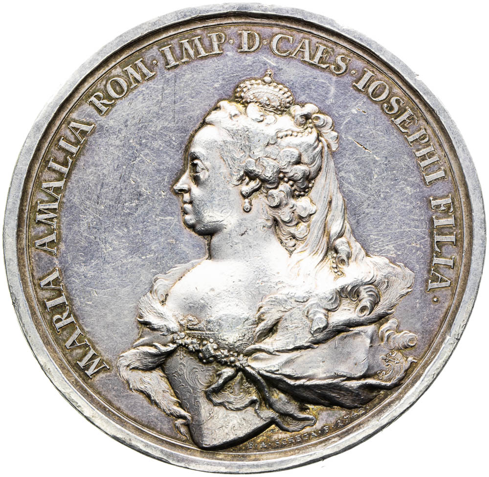 Stříbrná medaile 1742 - revers