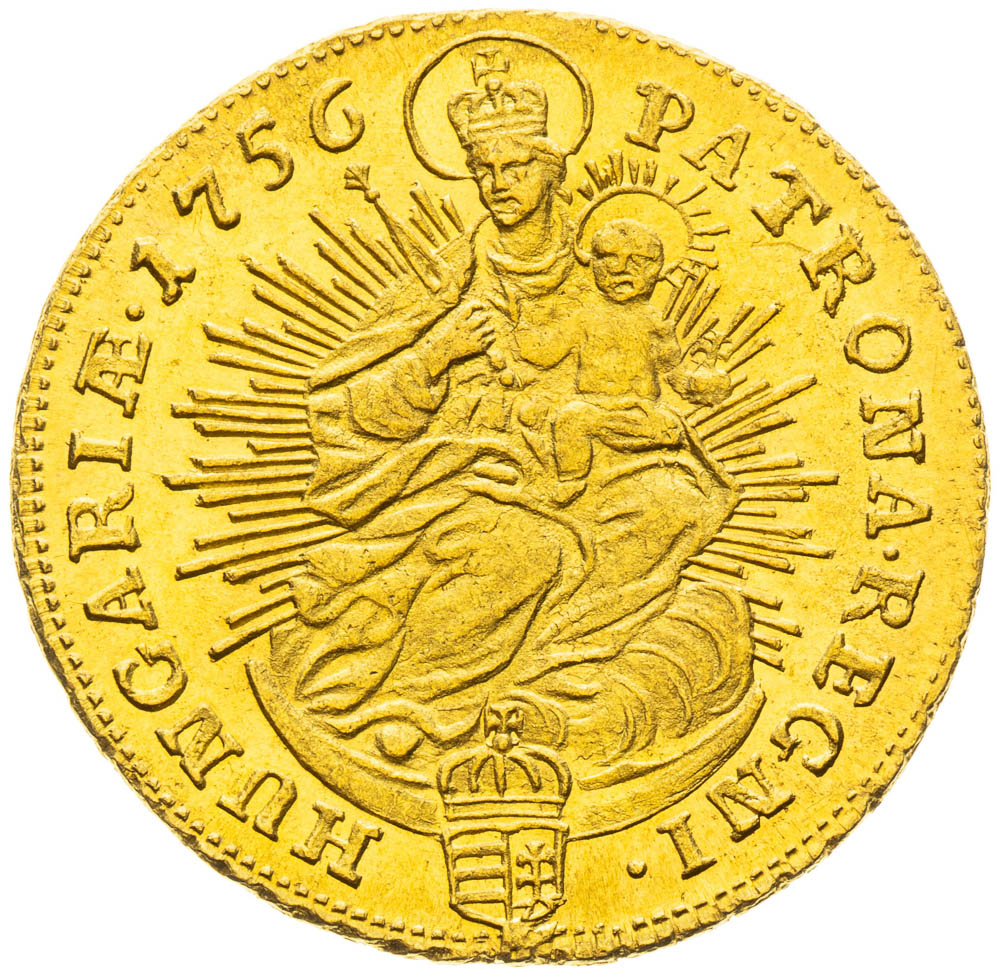 Dukát 1756 - revers