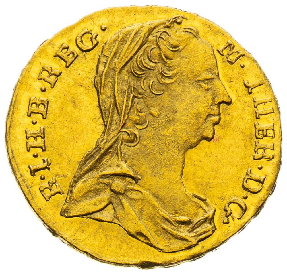 1/4 Dukát 1780 - avers