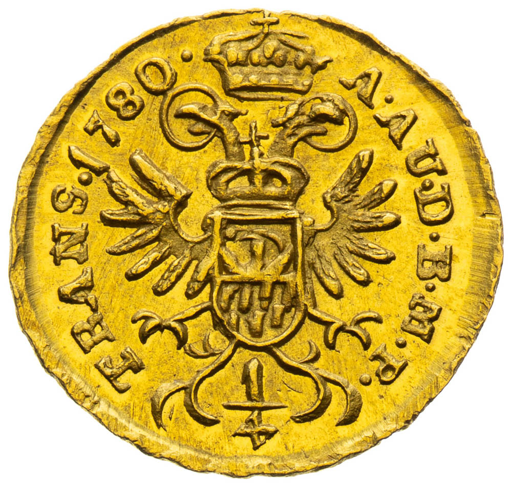 1/4 Dukát 1780 - revers