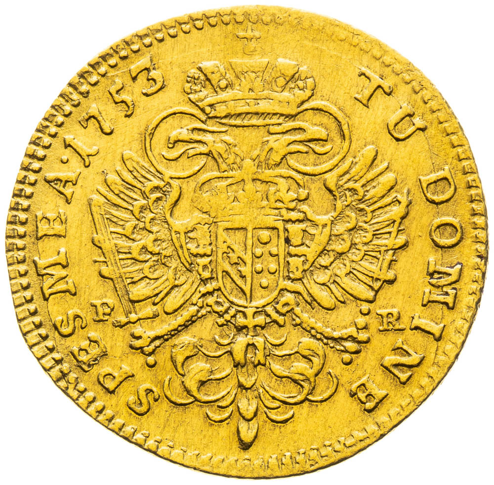 Dukát 1753 - revers