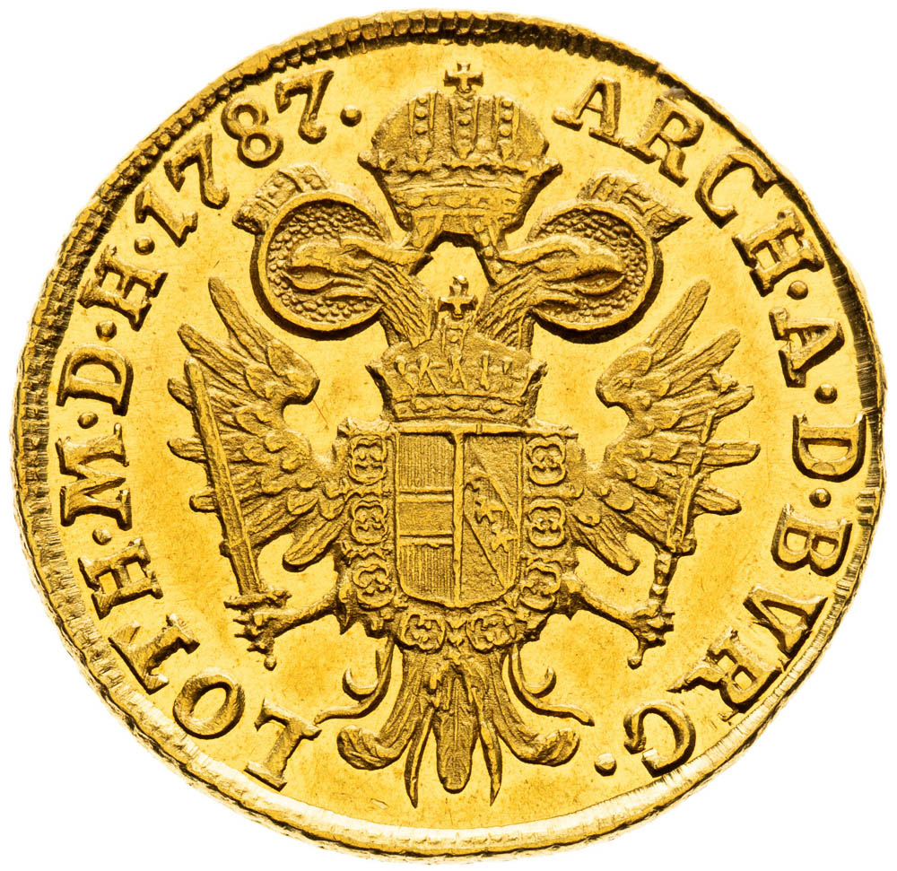 Dukát 1787 - revers