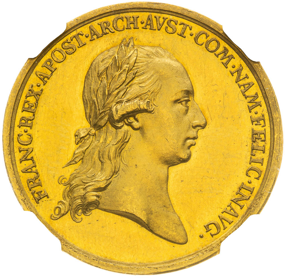 Zlatá medaile 1792 - avers