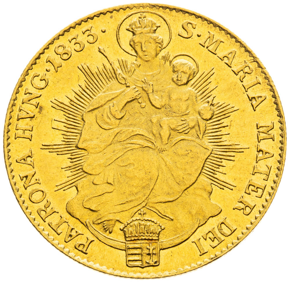 Dukát 1833 - revers