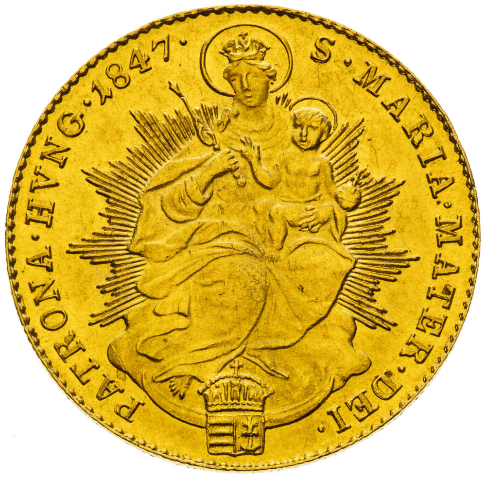 Dukát 1847 - revers