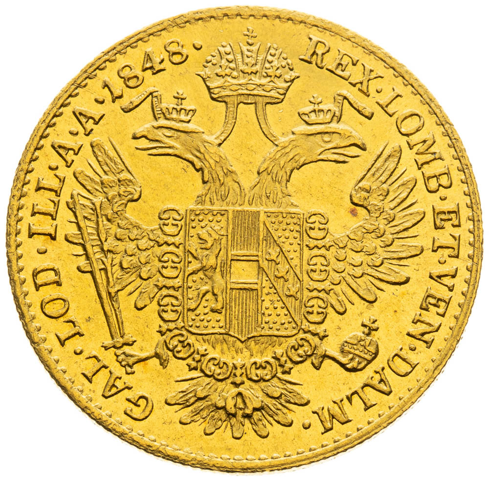 Dukát 1848 - revers