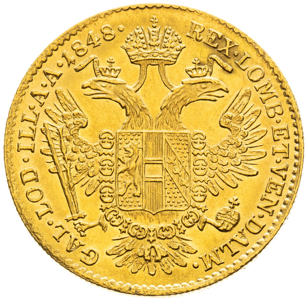 Dukát 1848 - revers