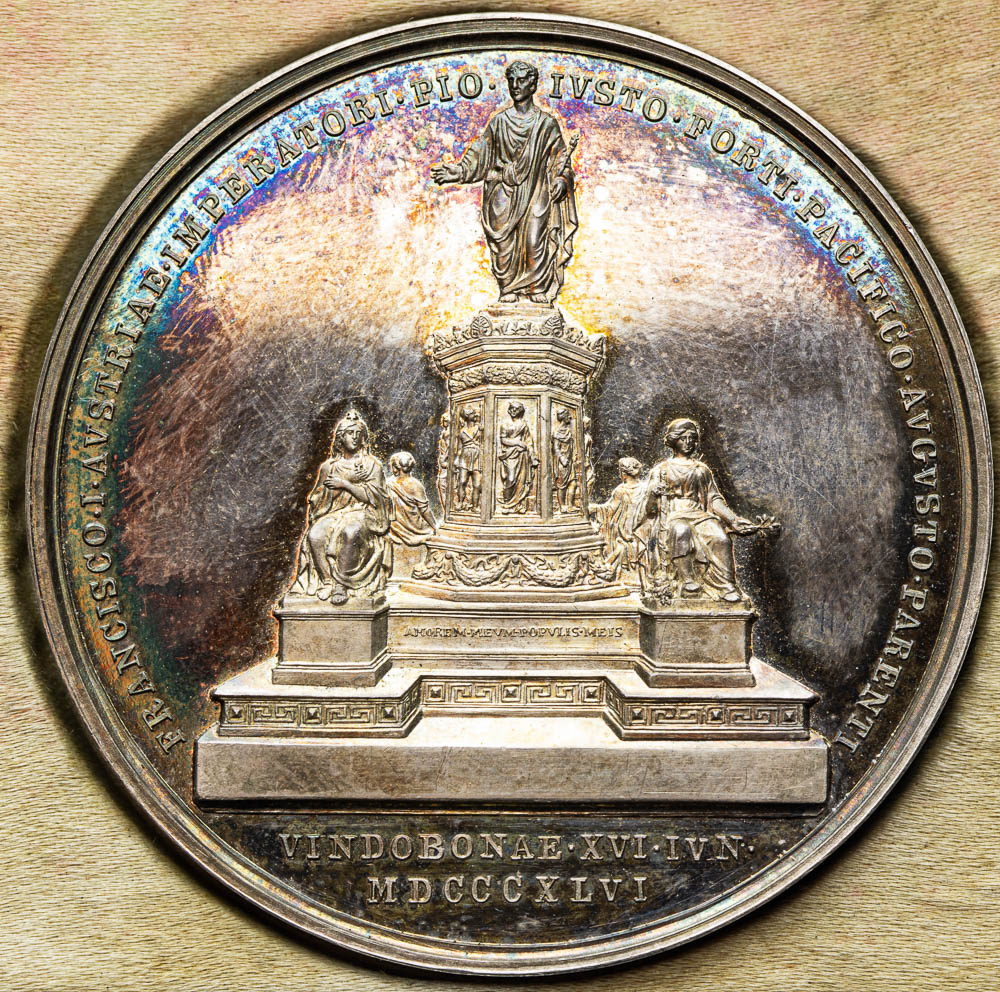 Stříbrná medaile 1846 - revers