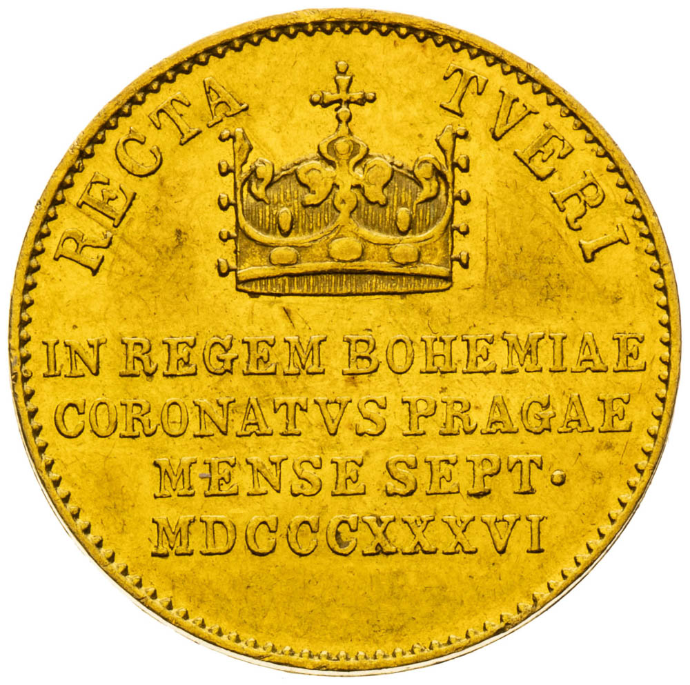 Zlatý žeton 1836 (Dukát) - revers