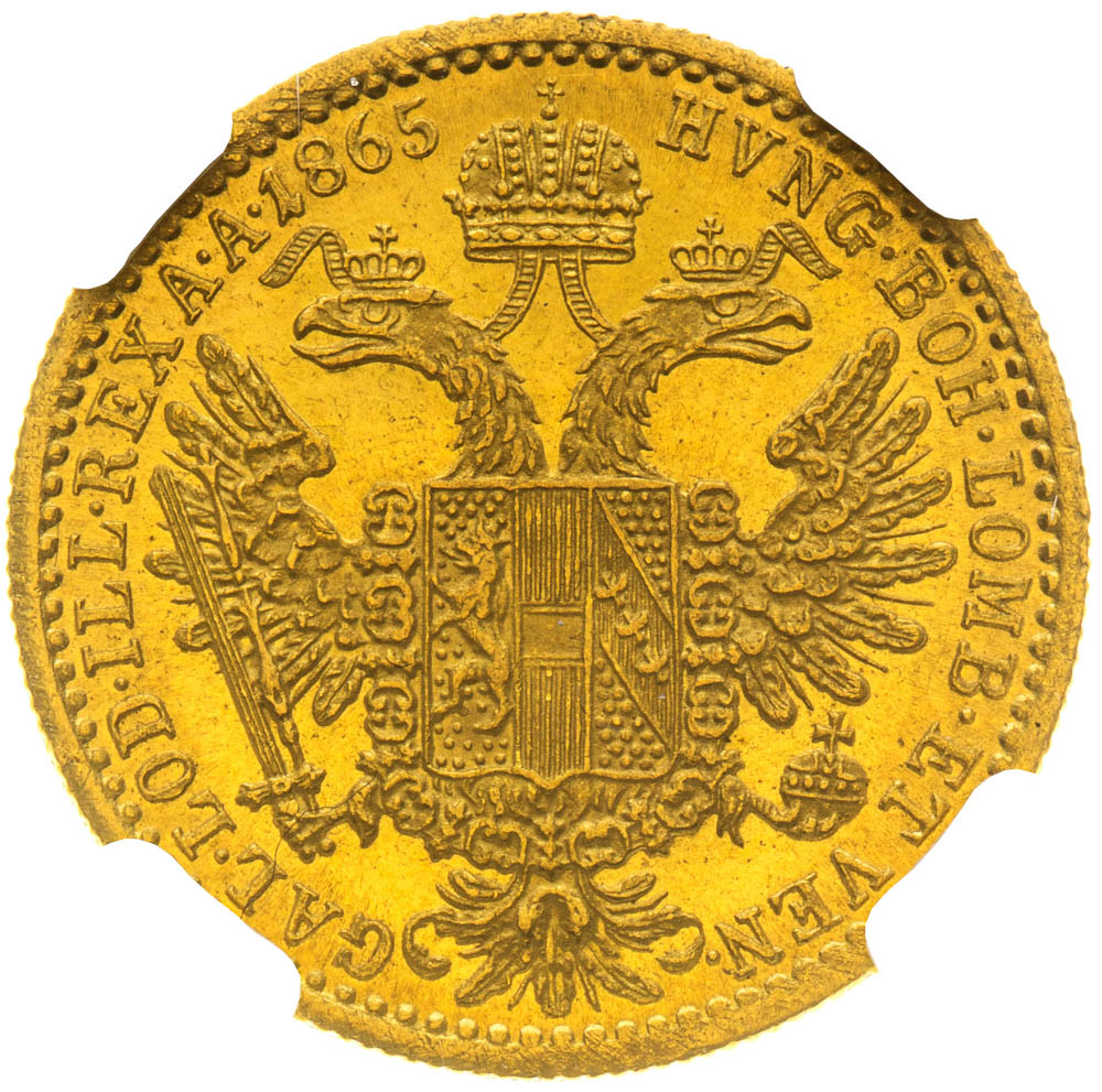 Dukát 1865 - revers