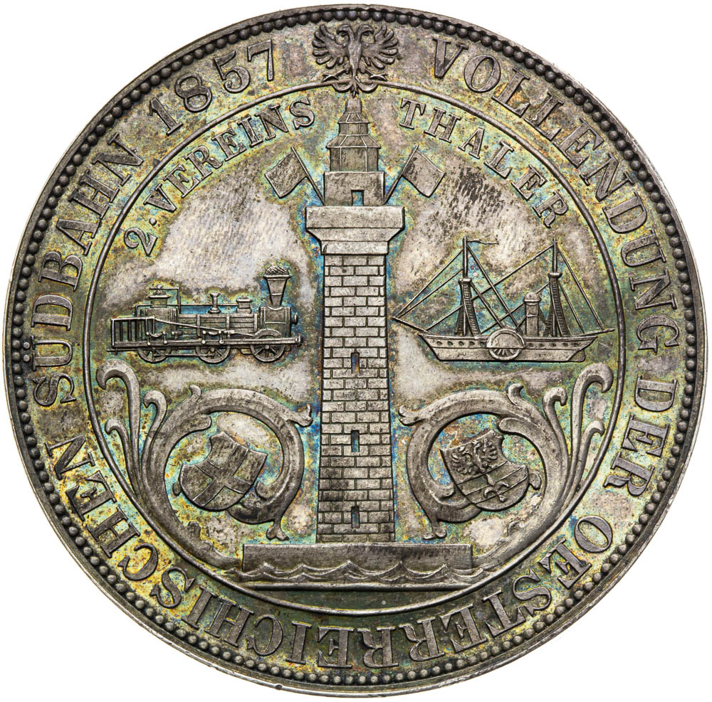 Spolkový 2 Tolar 1857 - revers