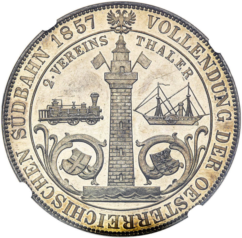 Spolkový 2 Tolar 1857 - revers