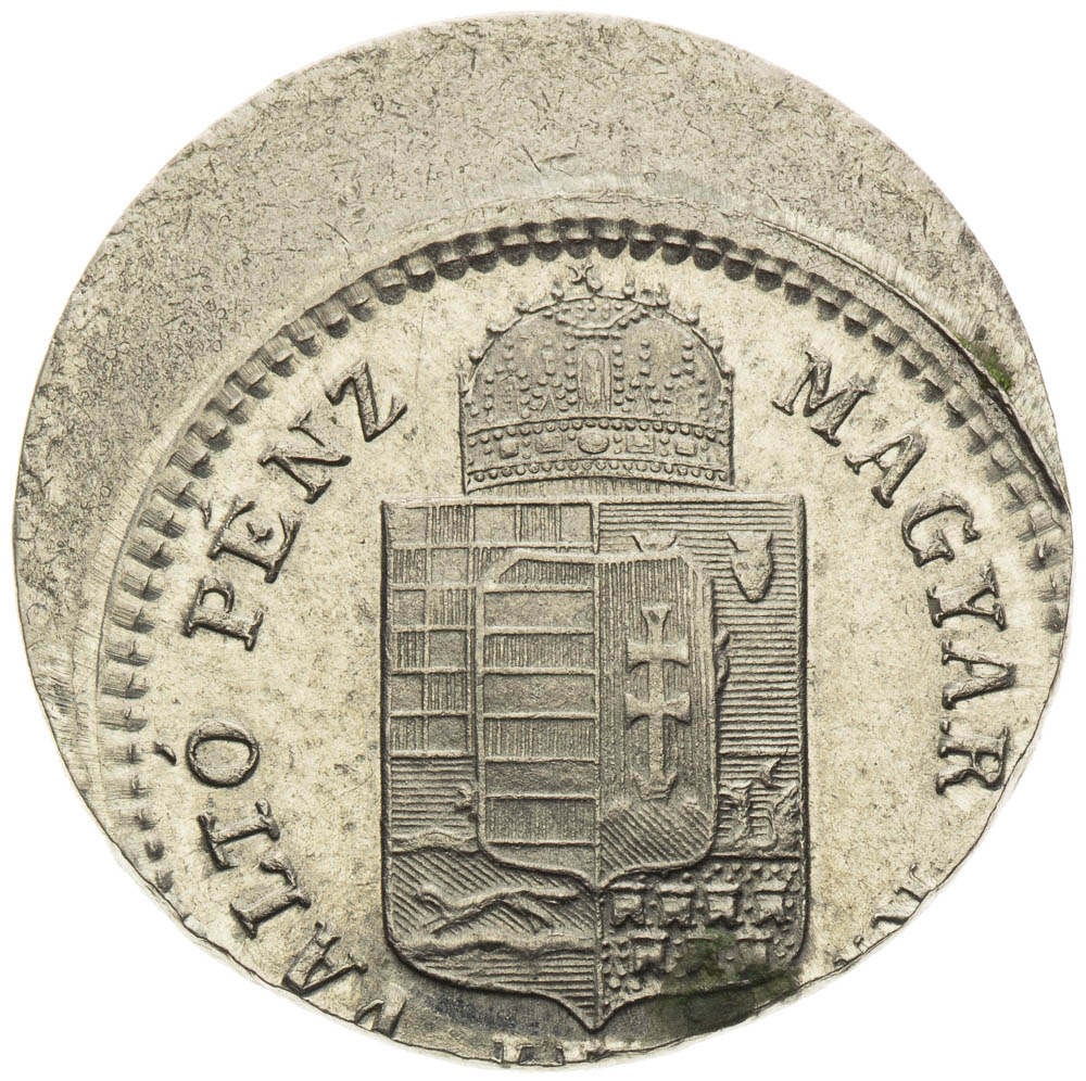 Krejcar 1883 (chyboražba) - avers