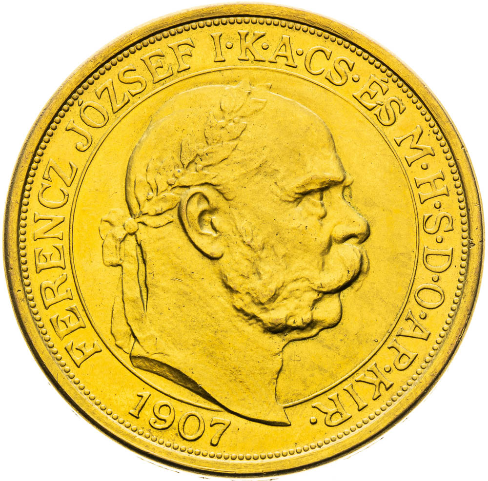 100 Korona 1907 (Novoražba) - avers