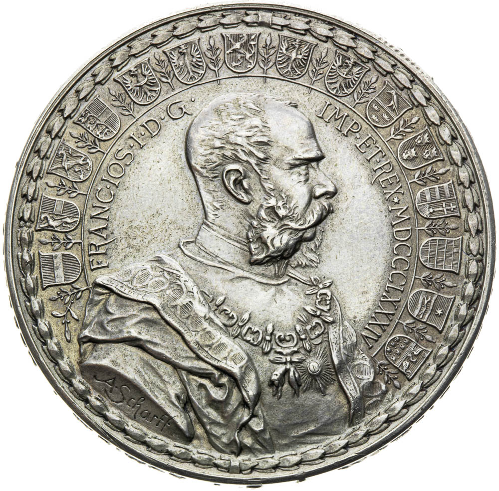 Stříbrná medaile 1884 (Tolar) - avers