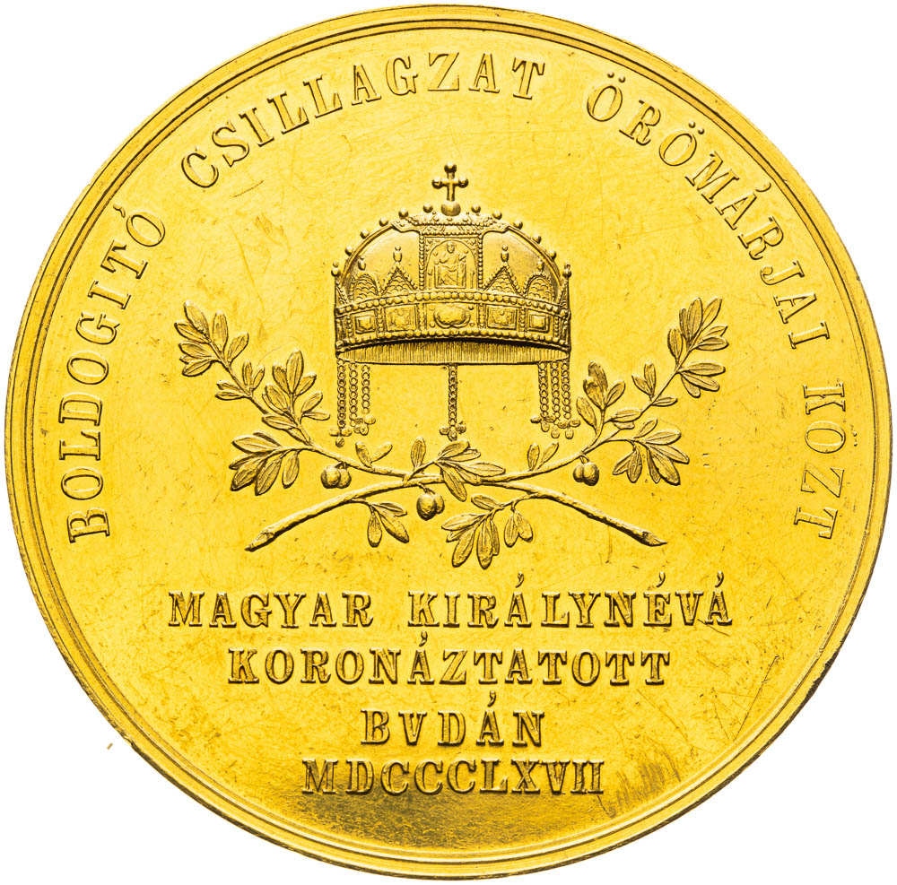 Zlatá medaile 1867 (15 Dukát) - revers