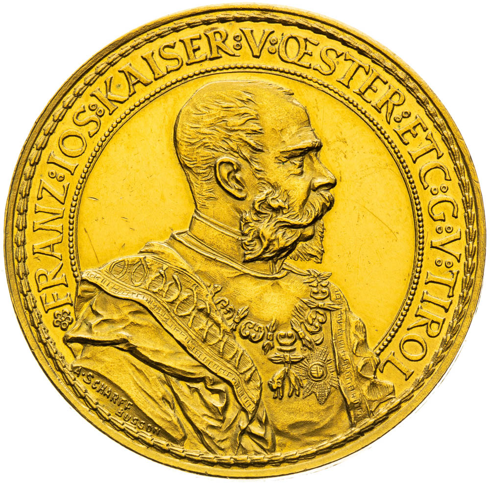 Zlatá medaile 1885 (4 Dukát) - avers