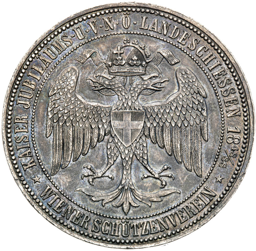 Stříbrná medaile 1888 (2 Zlatník) - revers