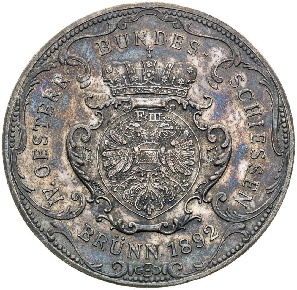 Stříbrná medaile 1892 - avers