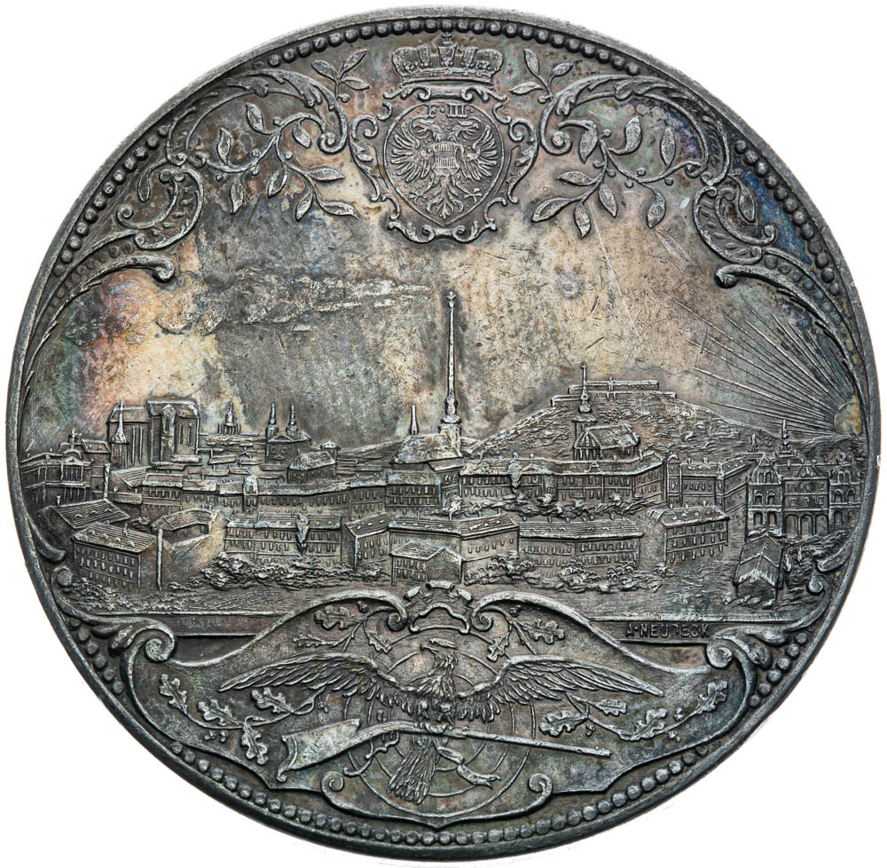 Stříbrná medaile 1892 - revers