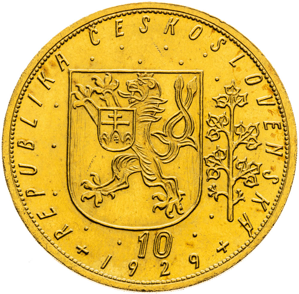10 Dukát 1929 - revers