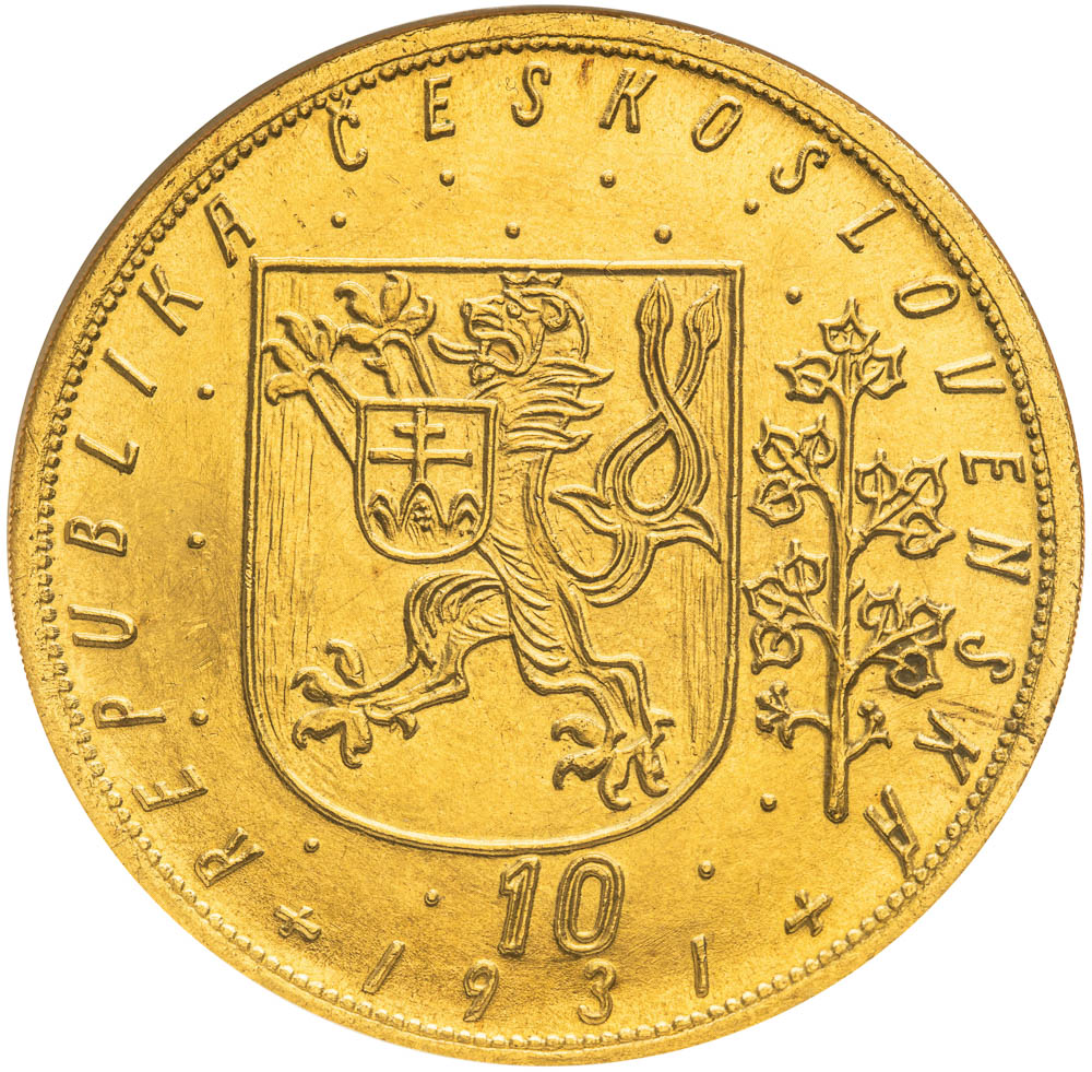 10 Dukát 1931 - revers