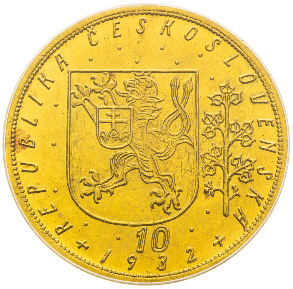 10 Dukát 1932 - revers