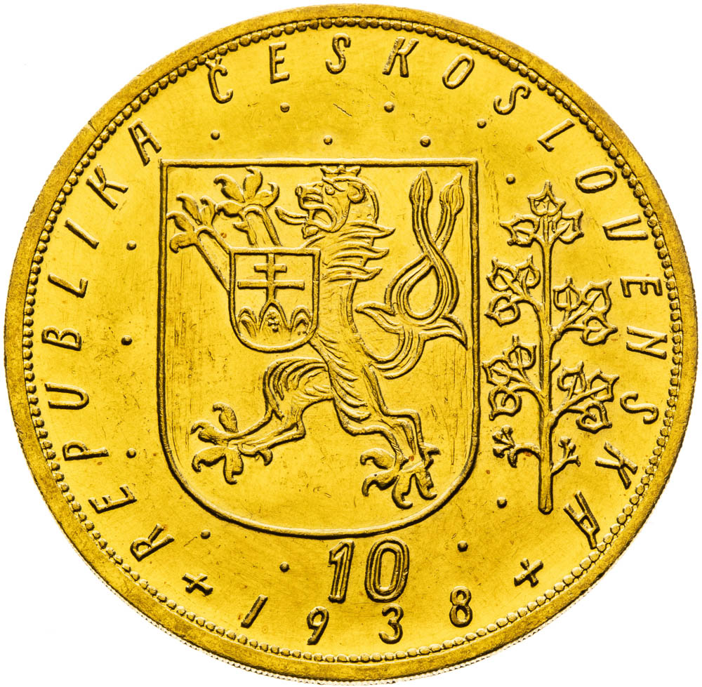 10 Ducats 1938 - back