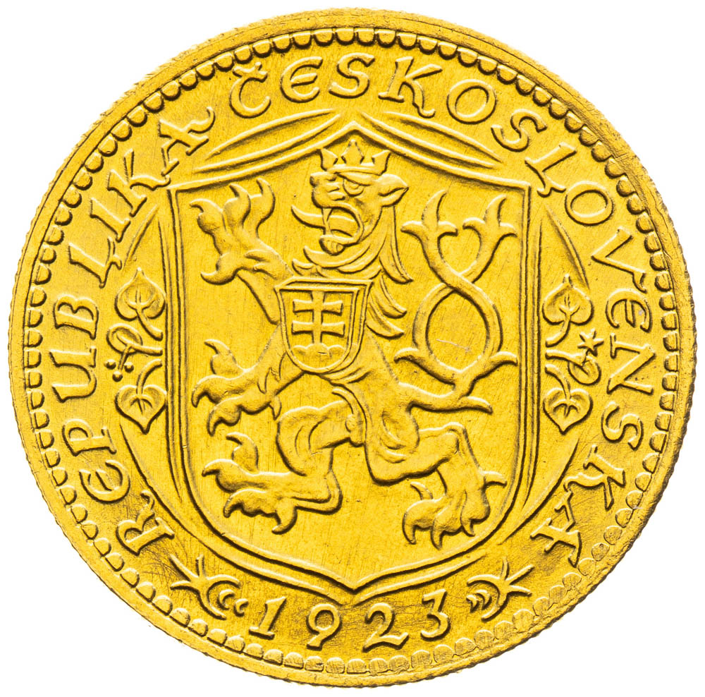 Dukát 1923 - revers