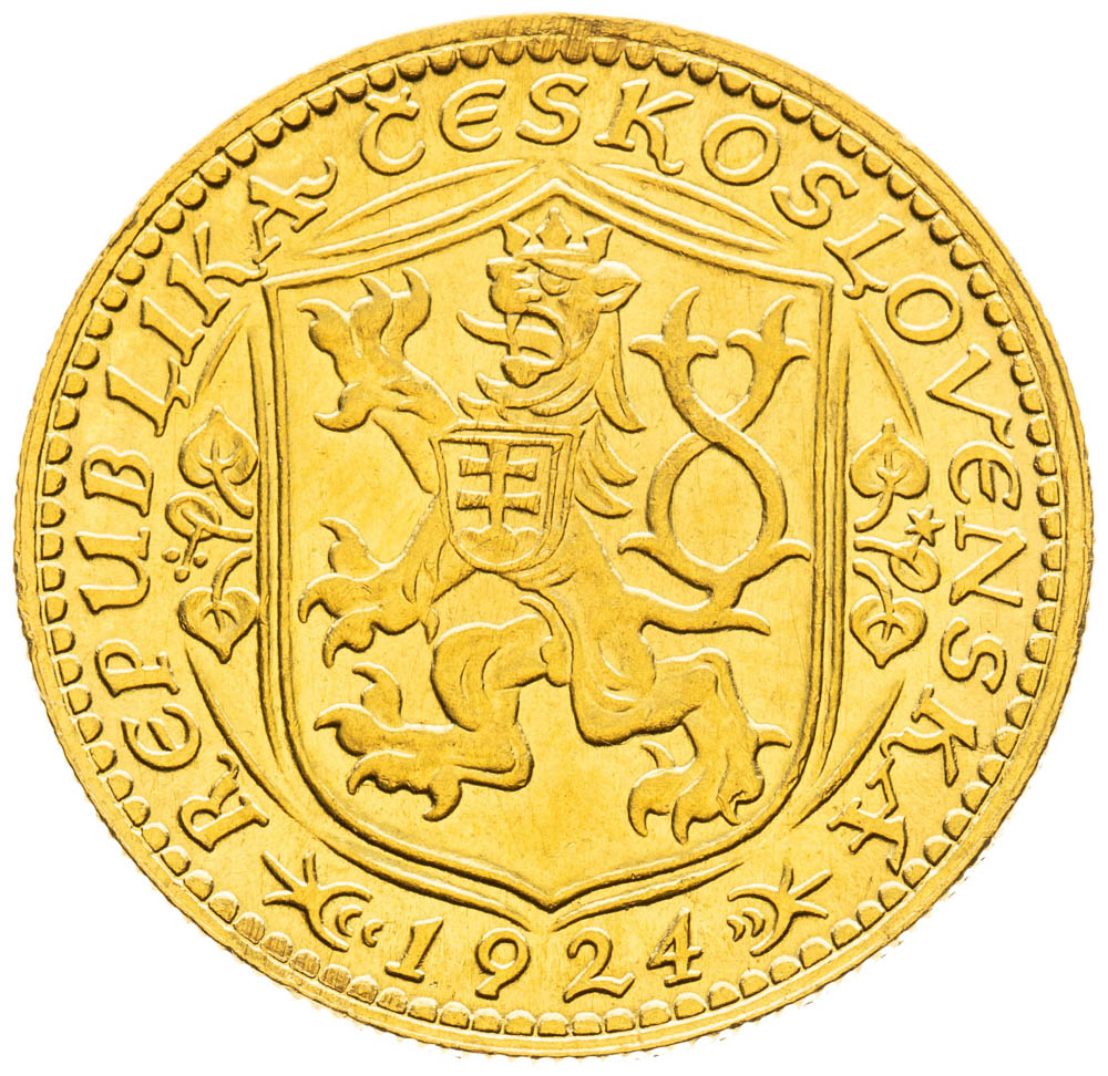 Dukát 1924 - revers