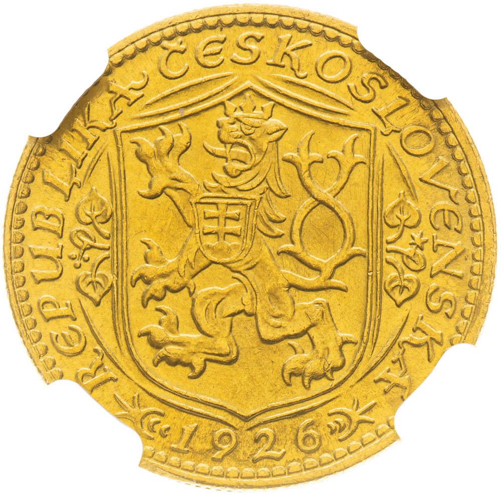 Dukát 1926 - revers