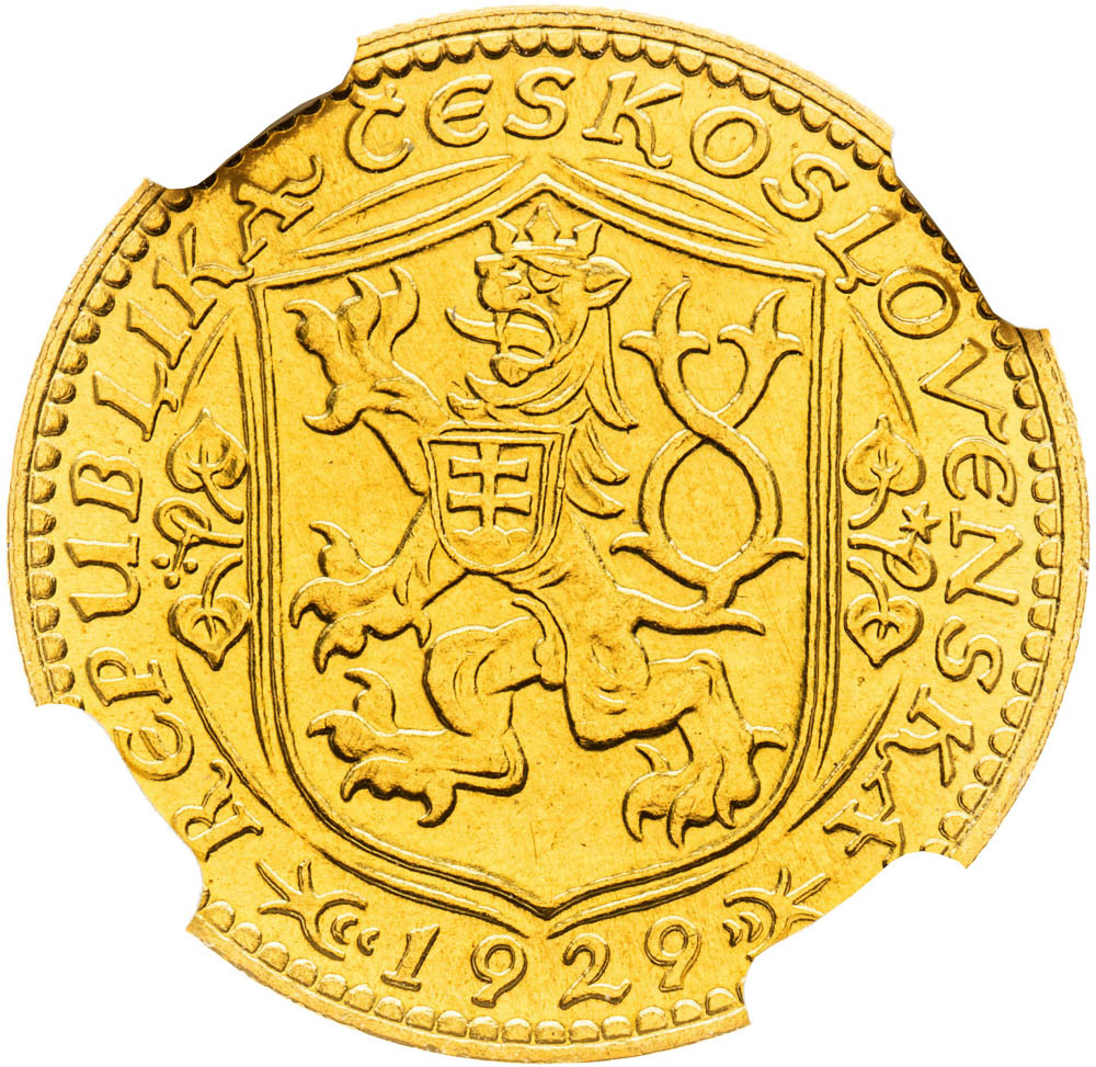 Dukát 1929 - revers