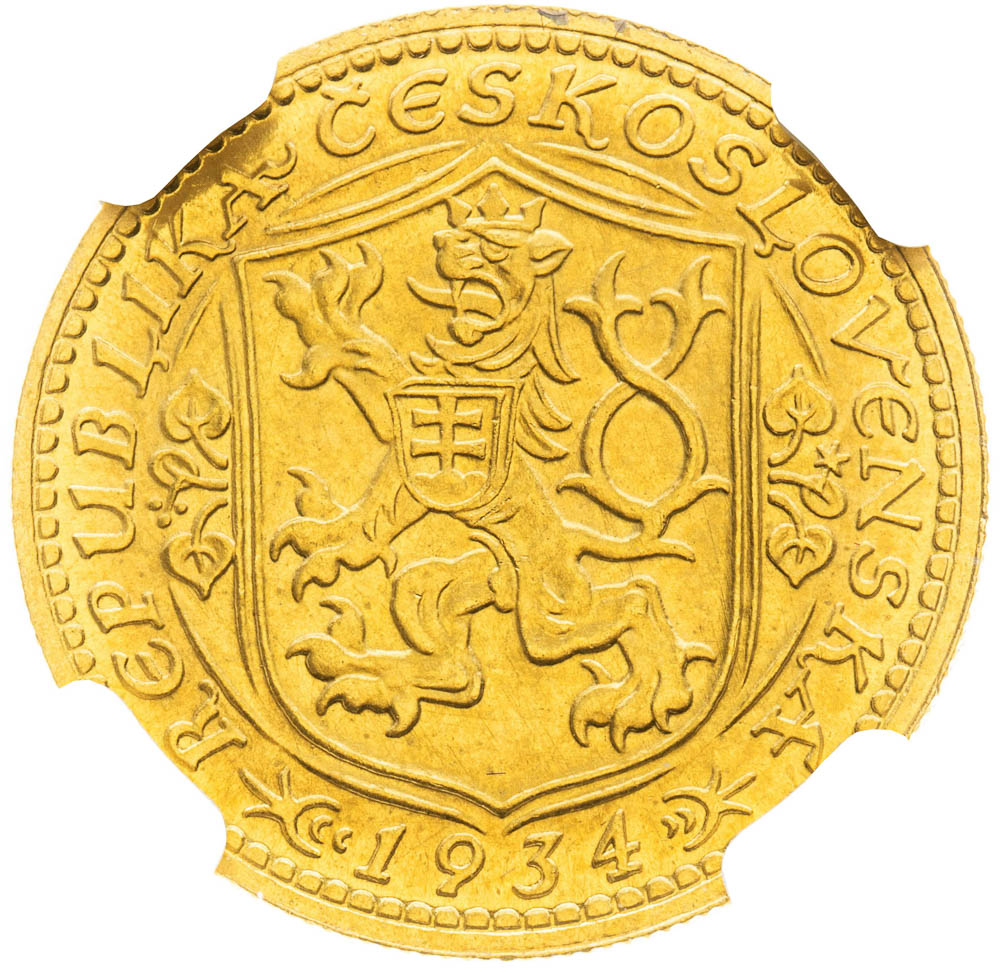 Dukát 1934 - revers