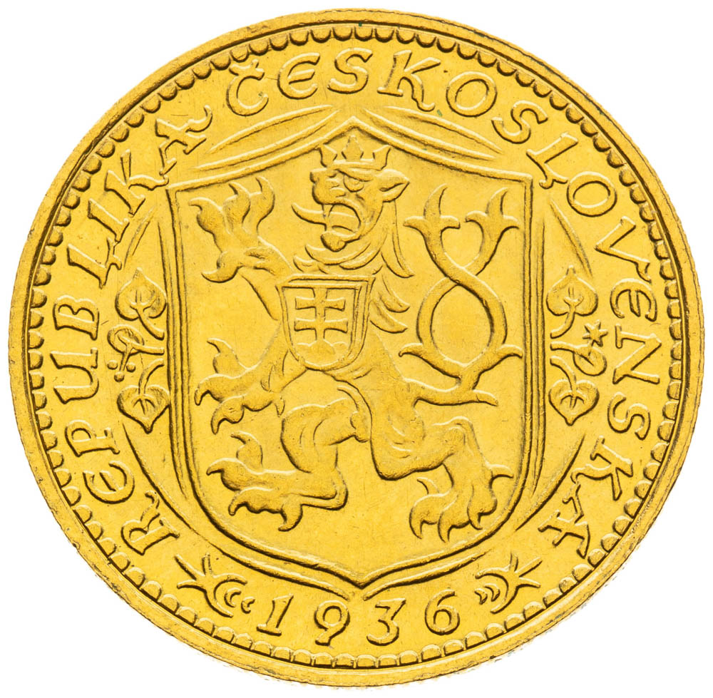 Dukát 1936 - revers