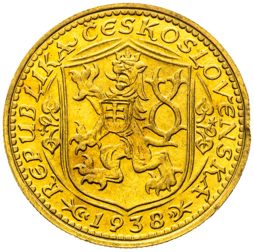 Dukát 1938 - revers