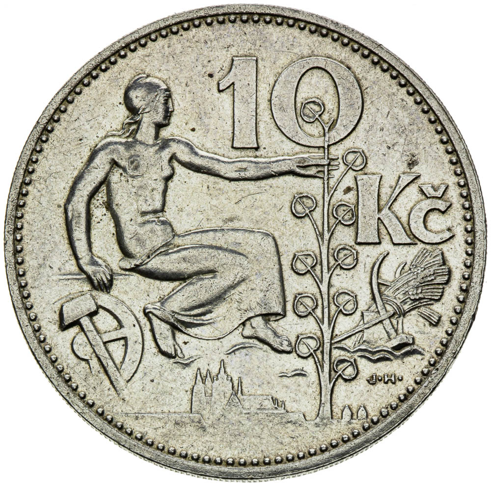10 Kč 1933 - avers