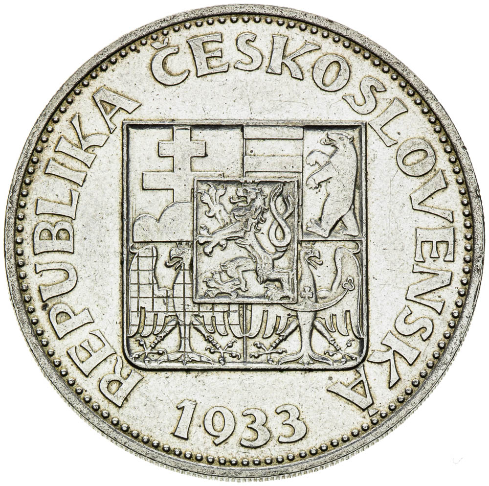 10 Kč 1933 - revers