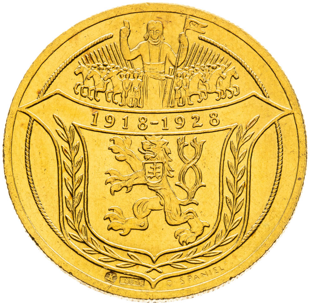 Zlatá medaile 1928 (4 Dukát) - revers