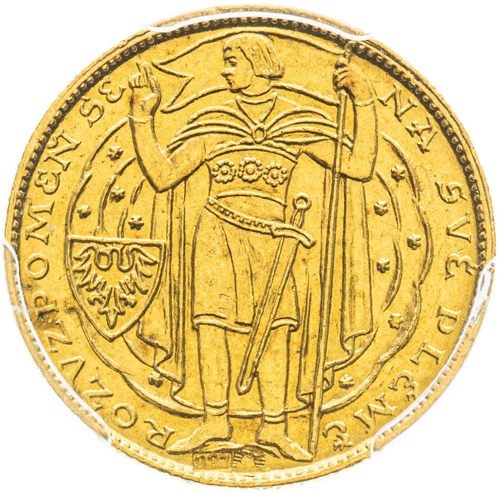 Zlatá medaile 1929 (Dukát) - avers