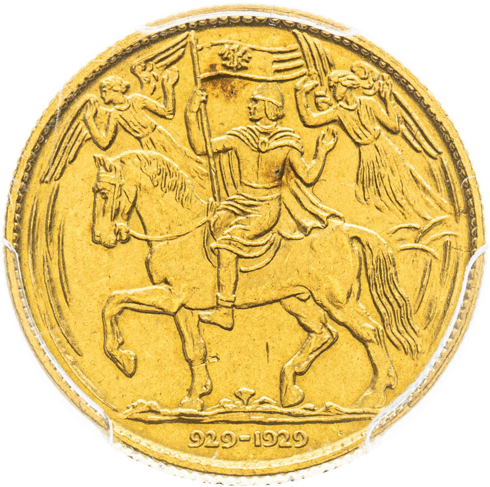 Zlatá medaile 1929 (Dukát) - revers